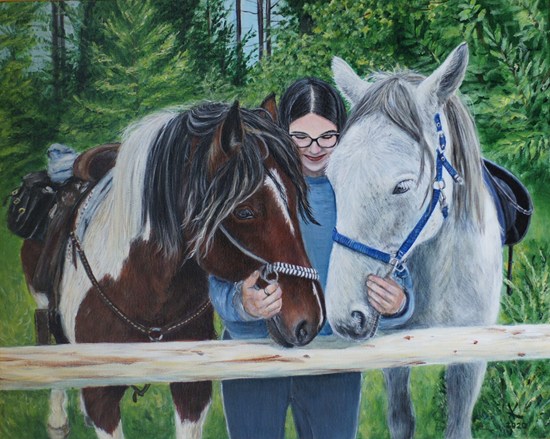 Gospodična s konjema