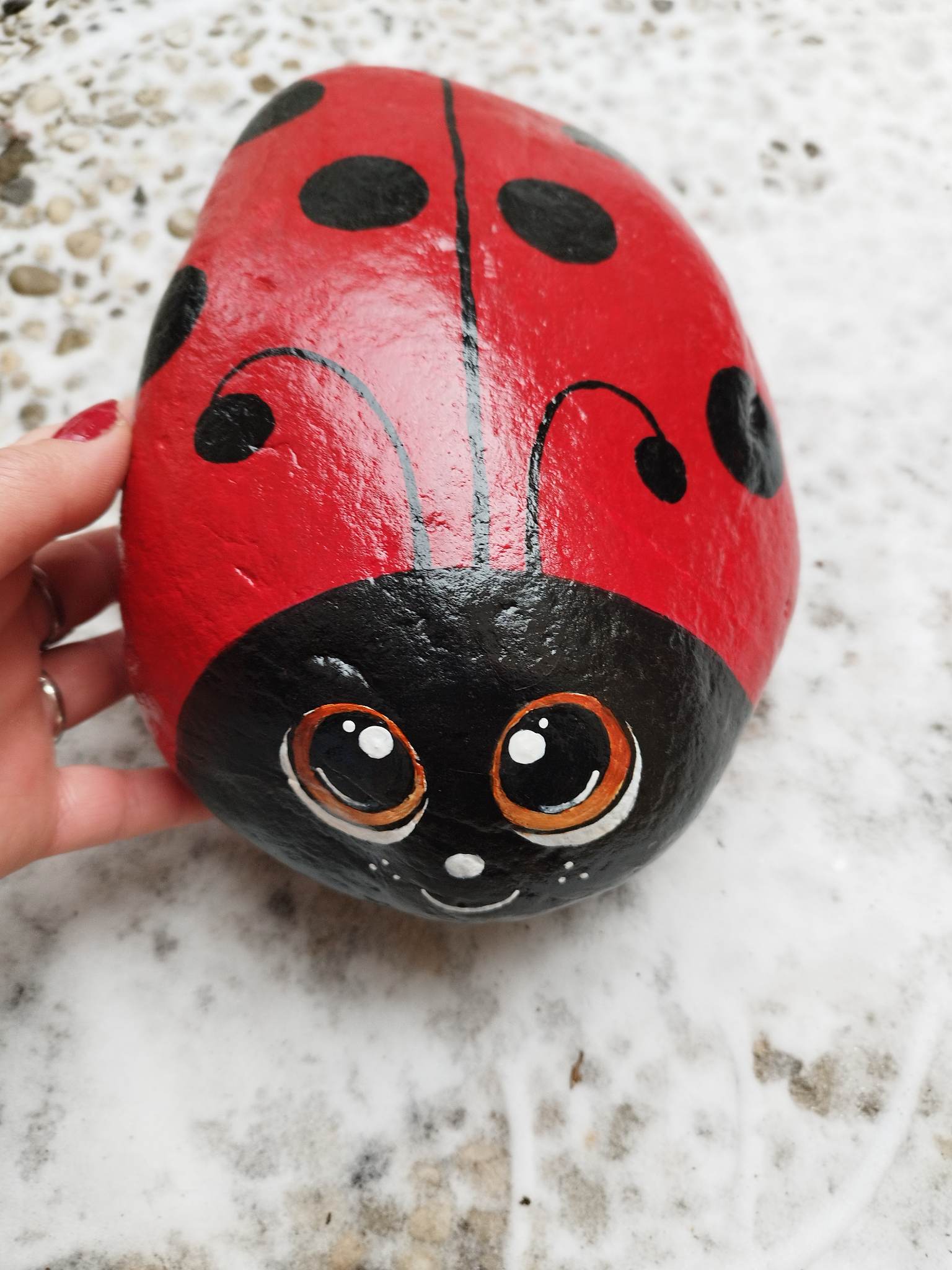 Pikapolonica XXL 3D poslikava kamna