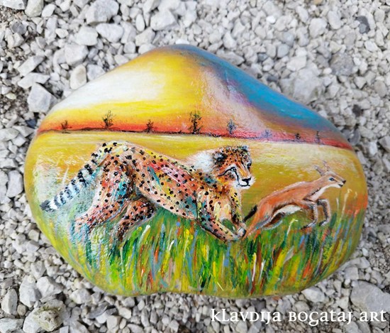 Gepard in gazela