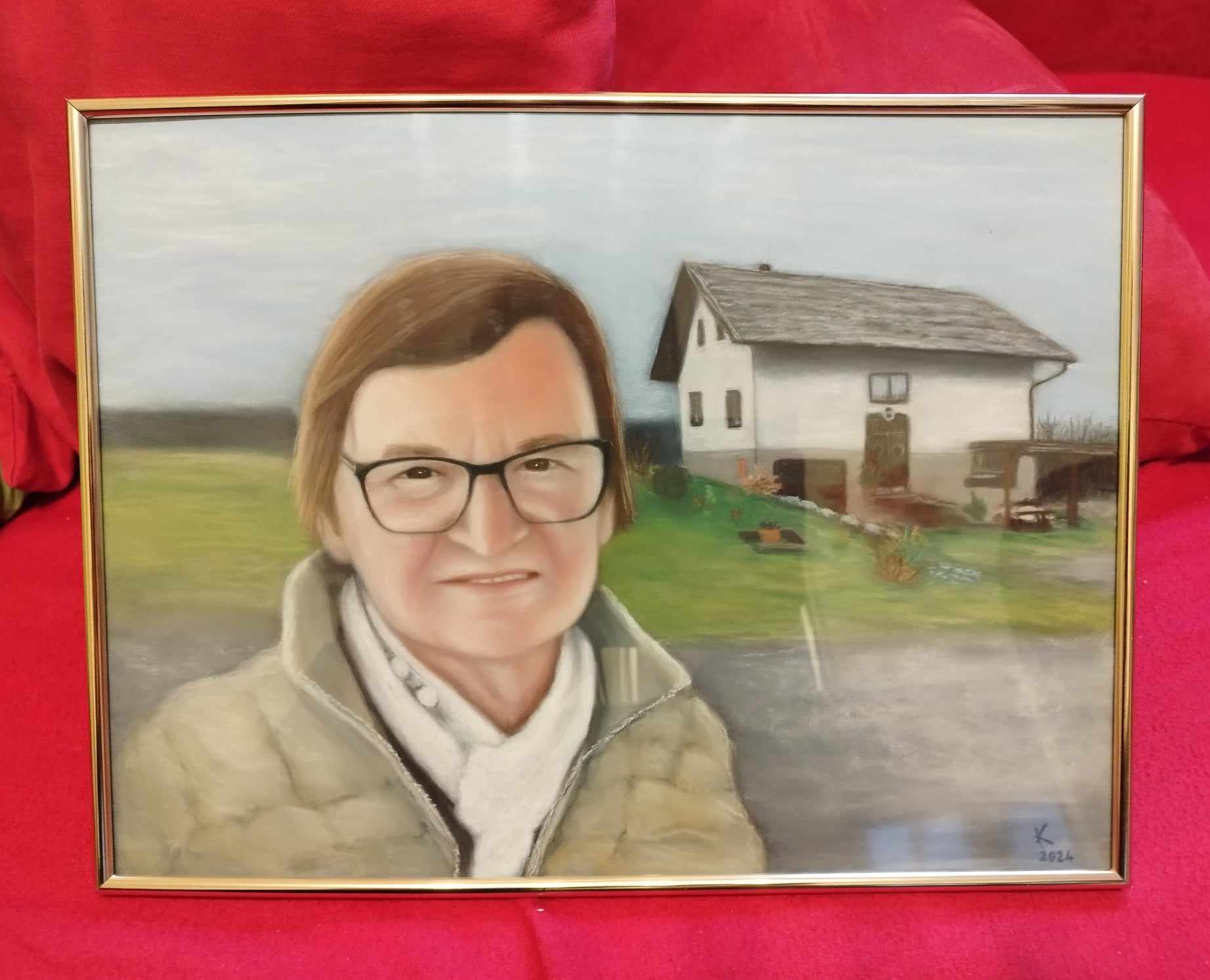 Gospa in domača hiša, portret