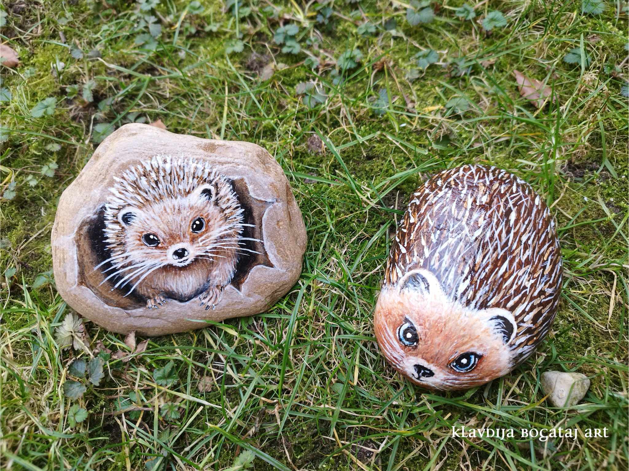 Ježki, kot vrtna dekoracija