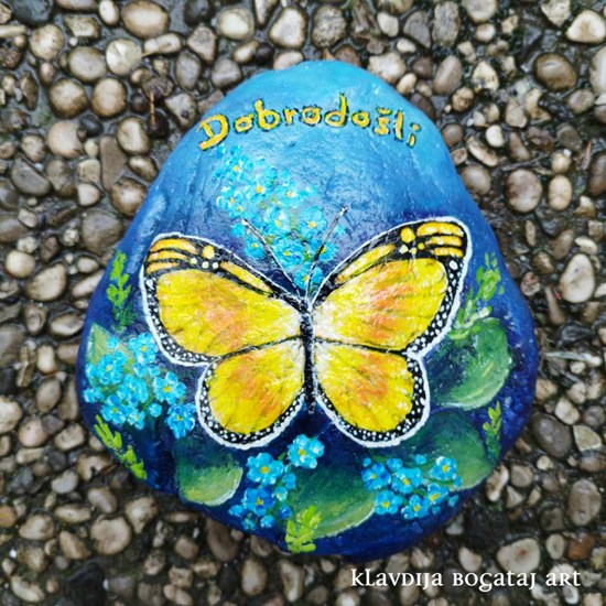 Dobrodošli, dekorativen kamen