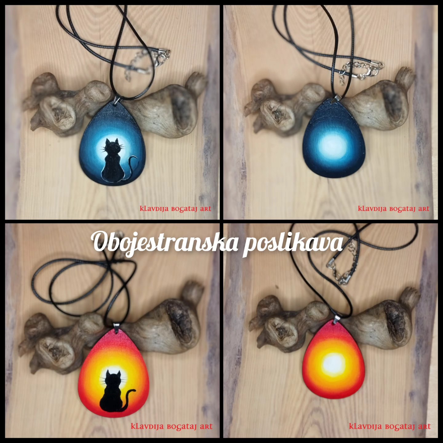 Lesen nakit z motivom mačka