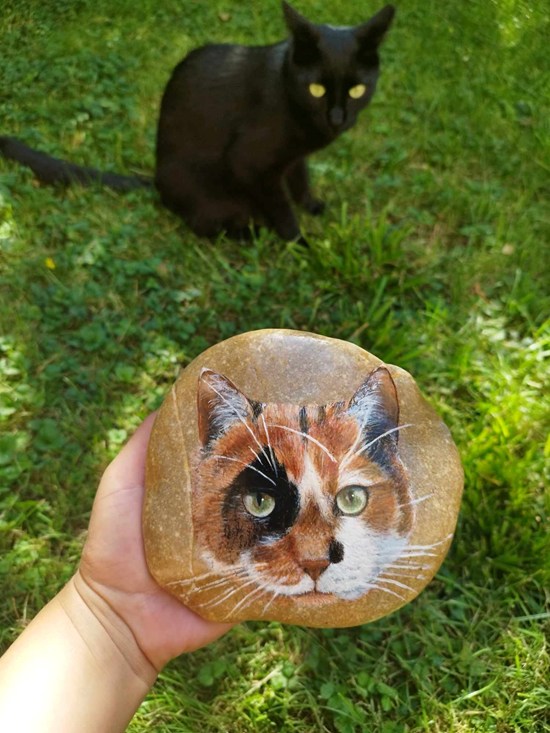 Portret mačke v spomin